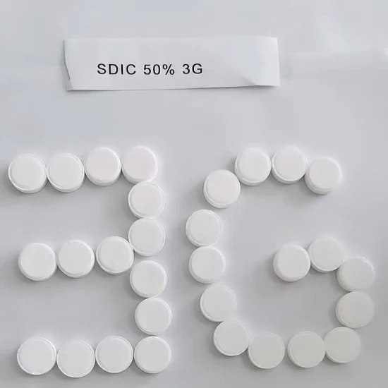 Tableta desinfectante con cloro SDIC y TCCA 2g 3G 5g 20g 200g